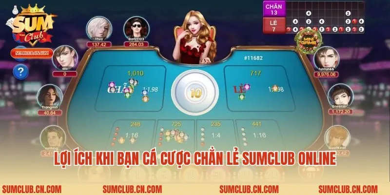 Lợi ích khi bạn cá cược ​​chẳn lẻ Sumclub online